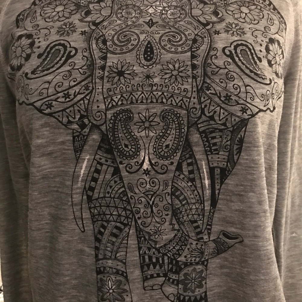 Super comfy Boho Elephant long sleeve shirt